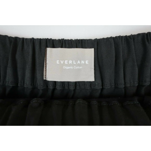 EVERLANE Black The Easy Chino Cotton Stretch 2 Pockets A Line Twill Skirt XL - Picture 5 of 7
